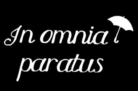 Amazon Com Yws Vinyl Sticker Decal Gilmore Girls In Omnia Paratus Sticker Laptop Car Truck Window Bumper Notebook Vinyl Decal Sma6362 Home Kitchen