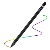 Stylus Pens for Touch Screens,Stylus Pencil Compatible for Apple,Universal Fine Point Stylus for iOS/Android Smartphone and Tablets,Stylus Stylist Pen Pencil for Precise Writing/Drawing (Black) (Color: Black)