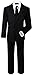 Boys Black Tuxedo Suit with Tie Young Boys Youth Size 10