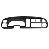Black Plastic Dashboard Dash Instrument Cluster Bezel Cover Cap(clips included) for 1998-2002 Dodge Ram Pickup
