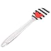 Disney Mickey Mouse Silicone Spatula - Cute Ear Design with Stripes and Clear Handle - 11 in