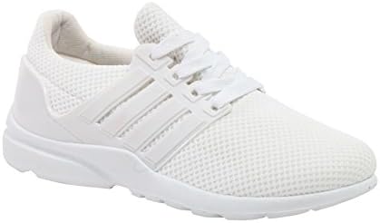 Modern Rush Legend Womens Lace Up Sporty Fashion Sneaker With Mesh Upper