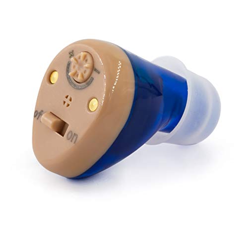 R&L Rechargeable Hearing Amplifier C100 to Aid and Assist Hearing for Adults and Seniors, Digital CIC ITE ITC Style Device with Feedback Cancellation, Fit Both Ears (2 Pack)