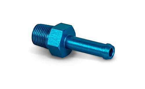 PrecisionGeek 1/8 NPT to 4mm 5mm Push-On Barb Fitting –Blue Anodised Aluminium Hose Tail Adapter for Vacuum Lines, Coolant, Air Systems, Fuel, DIY & Custom Automotive Applications — image 1