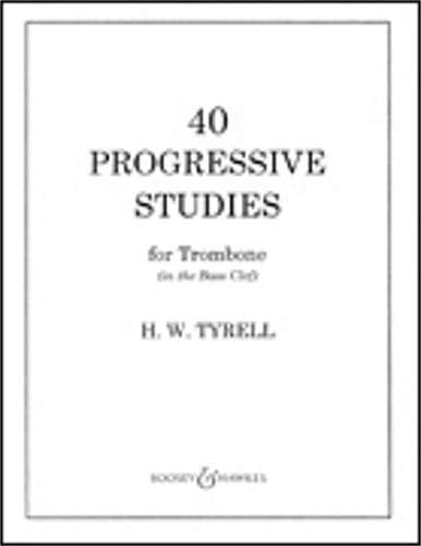40 progressive studies for trombone (in the bass clef)