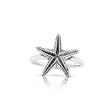 Starfish Ring 925 Sterling Silver Vintage Boho Chic