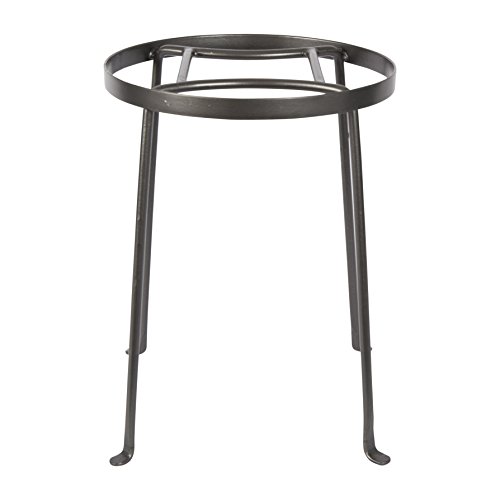 Achla Designs FB-31 Argyle II Wrought Iron Plant Stand, 14-inch H, Graphite