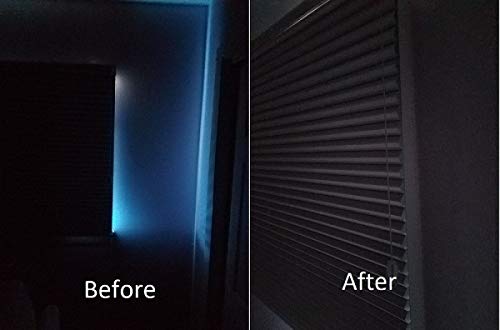 Sleepy Time Tracks-block light along the sides of blackout shades (White, 60 inch with bottom track) - Thumbnail 6