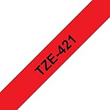 Brother TZe-421 Labelling Tape Cassette 9 mm x 8 m Black on Red view 2