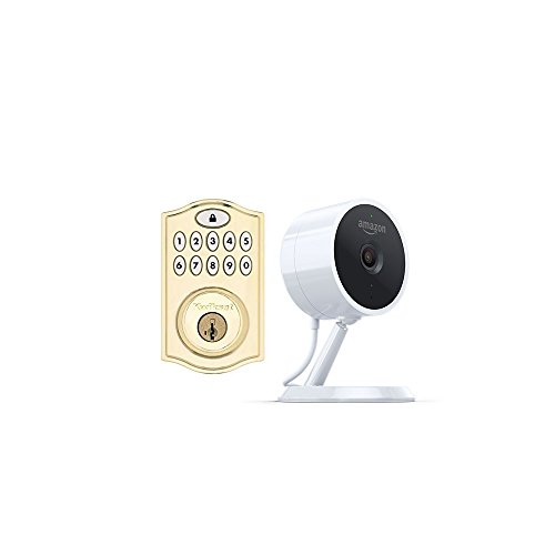 Kwikset SmartCode 914 Keypad Smart Lock + Amazon Cloud Cam Key Smart
