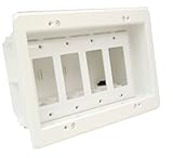 Arlington Industries DVFR4W-1 Wall Plate, 4