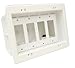 Arlington Industries DVFR4W-1 Wall Plate, 4 Gang, White