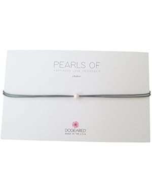 Pearls of Freshwater Cultured Pearl Pebble Leather Choker Necklace