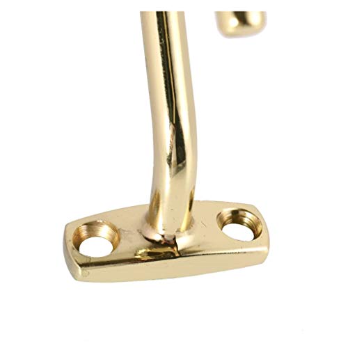 Dongyue 2 Pieces Snooker Billiard Table Cue Brass Hook Suit for Hold Bridge Stick Pool Rack with 2 Packs Screws - Thumbnail 4