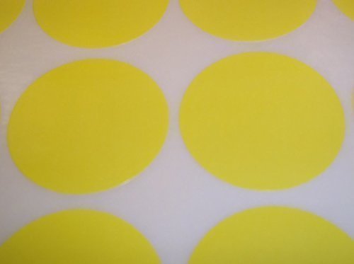 Audioprint Ltd. Pack of 200 Round Colour Code Dots Blank Price Stickers Sticky Labels Yellow 45mm