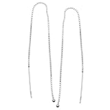 Sterling Silver Ear Threads Threaders 5 Inch / Add A Bead (1 Pair)