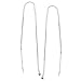 Sterling Silver Ear Threads Threaders 5 Inch / Add A Bead (1 Pair)