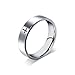 XUANPAI Free-Engraving Stainless Steel Simple Cross Ring Band for Men Women,Religions Personalized Gift