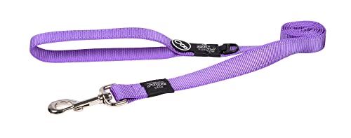 Reflective Dog Leash for Extra Large Dogs, 1" wide, 6' long, Purple