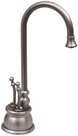 Whitehaus WHFH-HC4550-MABRZ Forever Hot 4 1/8-Inch Instant Hot/Cold Water Dispenser with Gooseneck Spout by Whitehaus