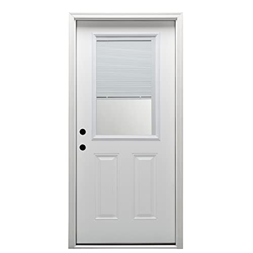 National Door Company ZMJ684BLPR210R Steel, Primed, Right Hand Inswing, Exterio…