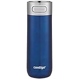 Contigo Luxe AUTOSEAL Vacuum-Insulated Travel Mug | Spill-Proof Coffee Mug with Stainless Steel THERMALOCK Double-Wall Insulation, 16 oz., Monaco
