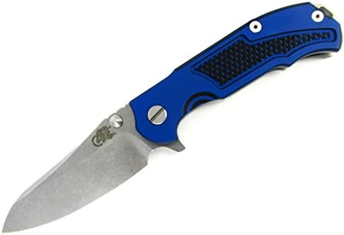 Hinderer Knives MP-1 Modified Sheepsfoot Flipper Knife Blue/Black G-10
