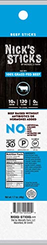 Nick's Sticks 100% Grass-Fed Beef Snack Sticks - Gluten Free - No Antibiotics or Hormones (12 Packages of 2 Sticks) - Thumbnail 5