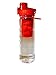 FlavFusion 25 oz Infuser Water Bottle with Locking Flip Top Lid (Red)