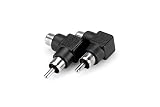 Hosa GRA-259 RCA to RCA Right Angle Adaptors, 2 Pieces
