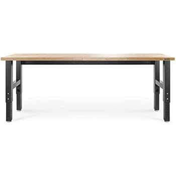 Husky 8 ft. Solid Wood Top Workbench - - Amazon.com