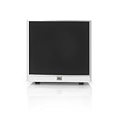 JBL Sub 100 White 10-Inch Powered Subwoofer with High-Efficiency Class D Amplifier (White)