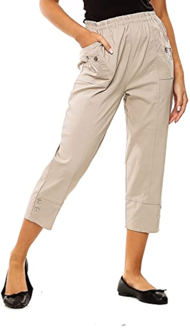 Gal Moda Women's Casual Loose Fitting Yoga Comfy Lounge Workout Sweatpants  Capri Ladies Pants Trousers Jogger in Plus Size Beige at Amazon Women's  Clothing store