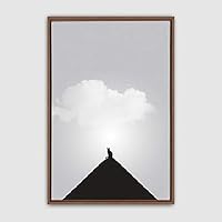 Framed Canvas Wall Art Minimalistic Painting Canvas Prints Home Artwork Decoration for Living Room,Bedroom - 16x24 inches