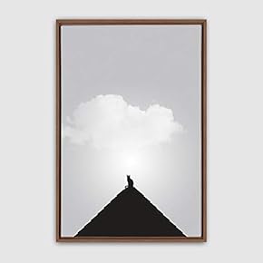 Framed Canvas Wall Art Minimalistic Painting Canvas Prints Home Artwork Decoration for Living Room,Bedroom - 16x24 inches