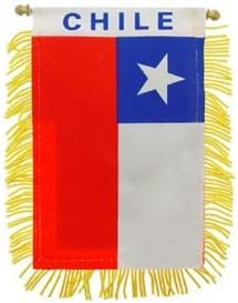 Mini Banner - Car Window Flag - CHILE (3"X5")