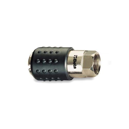 Beta 19170004 Model 1917 M1/2 Universal Ball Quick Coupler, Shockproof Rubber, Made From Nickel-Plated Brass, Male Thread, 1/2bsp