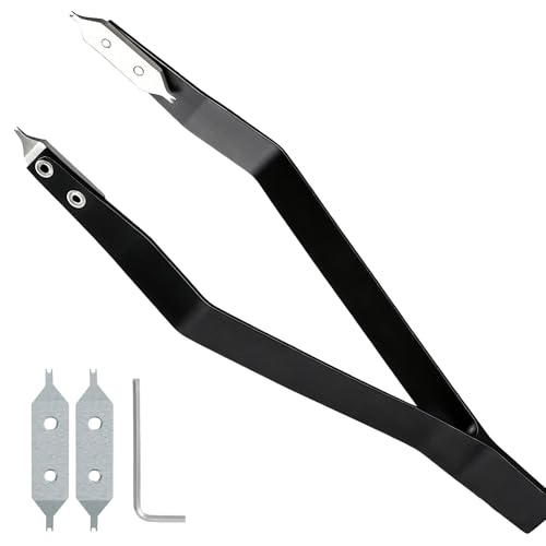 LDDAL Watch Spring Bar Tweezers, Watch Spring Bar Removal Tool for Watchmaker and Repairer with 2 Spare Fork Tips