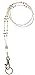 Hidden Hollow Beads Breakaway Beaded Lanyard, 34-Inch, Multi Crystal
