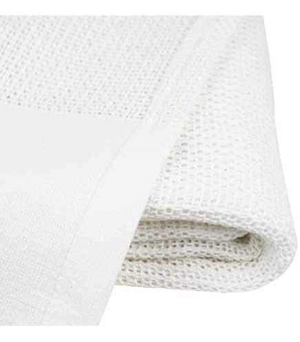 Body Linen Harmony Spa Blanket - 100% Cotton Knit Massage Table Cover, 66x90 Inches, Sage & Natural