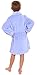 Simplicity Girl's Soft Plush Bathrobe Robe with Long Sleeve, Pockets, Purple, L