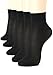 ililily 5 pairs 20D Sheer ankle high tights hosiery socks (tights-011-3),Black,One Size