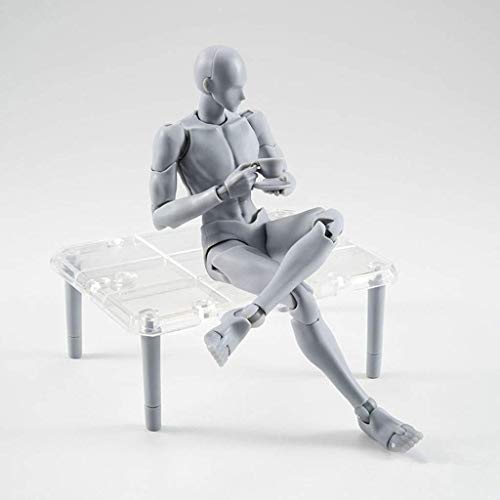 Artists Sketch Movable Limb Action Figure Model,Flexible Body Human Mannequin Kit,Articulated Kids Student Assemble Painting Toy,with Display Base and Pose Parts~About 13-15cm ({type=string, value=B})