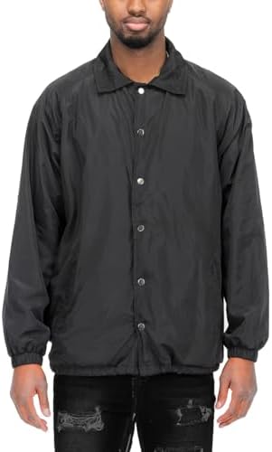 Shaka Wear Men's Coach Jacket – Classic Windbreaker Nylon Water