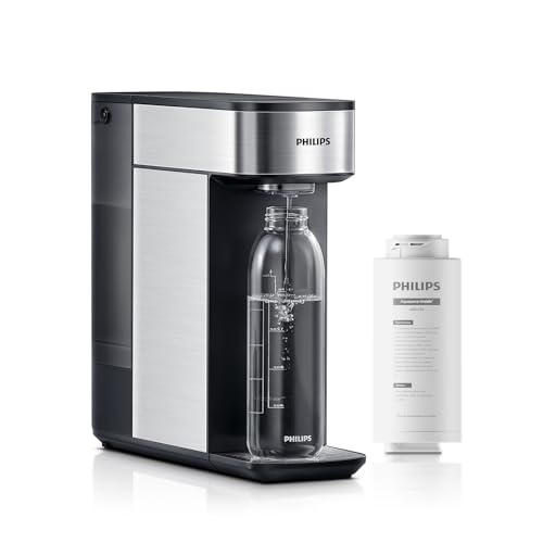 PHILIPS Reverse Osmosis Countertop Water Filter ADD5930BK/37(Ambient), 5-Stage Filtration with Aquaporin Tech, Compact Design Water Purifier for 1-2 People, 2L(0.53 Gal) Tank, Reduce TDS