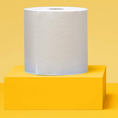 AmazonCommercial Hard Roll Towels, 800 Feet per Roll, 6 Rolls - 416970