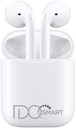IDOOSMART Wireless Bluetooth Headphones for Iphone Samsung Huawei- 4.2 Portable Noise Cancelling HD Stereo Sport Earbuds Bluetooth Headset with Charging Box and Microphone for Android