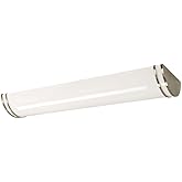 Nuvo Glamour - 52W LED Linear Flush Mount in 4.5 Inches Tall and 12 Inches Wide-Brushed Nickel Finish