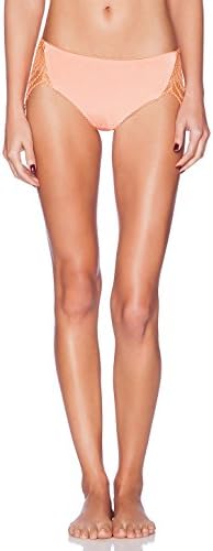 SKIVVIES by For Love and Lemons Snapdragon Cheeky Panty - Orange (XS)