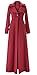 Kearia Women Elegant Long Sleeves Full length Woolen Blend Long Trench Coat Jacket